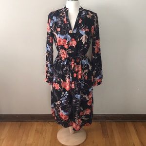 Midi floral dress
